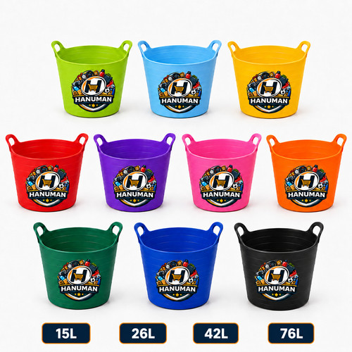 Plastic flexi tub bucket tubs - tub,