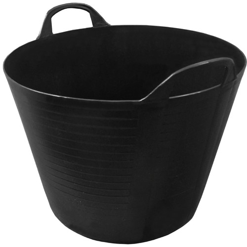 Black plastic flexi tub bucket - flexi,