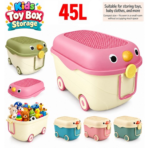 45l toy box storage lid - box, kids