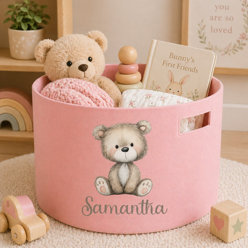 Personalised woodlands teddy