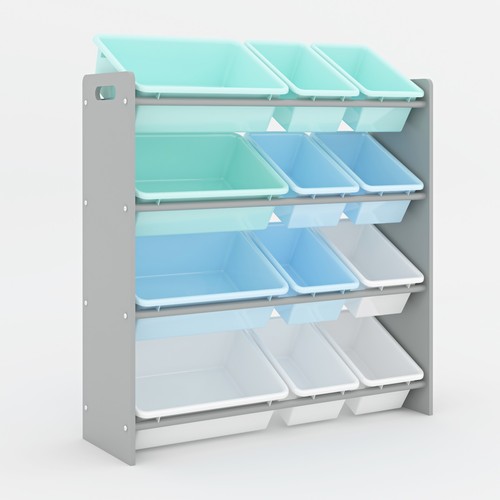 Wooden kids storage unit - kids,