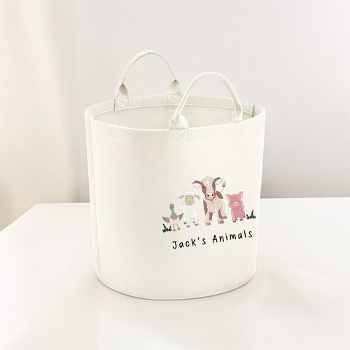 Personalised farm animals toy - personalised,